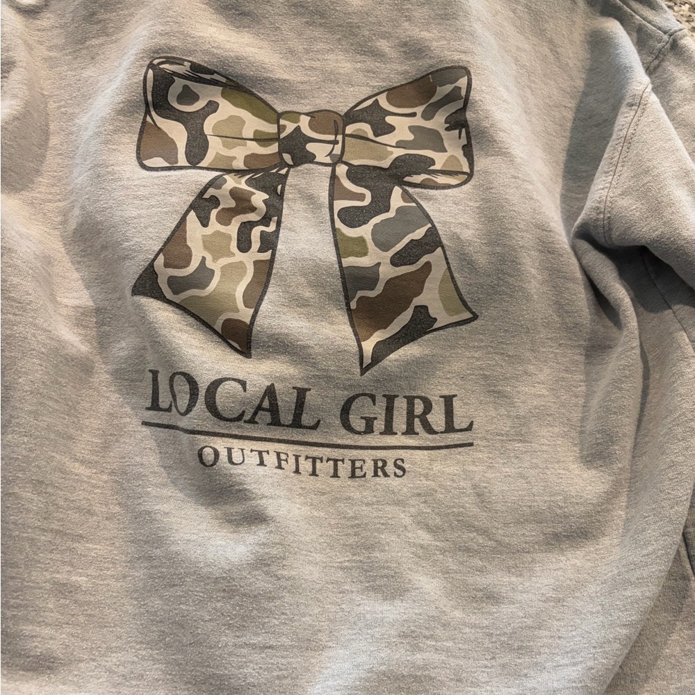Local girl outfitters hoody, gray youth XL